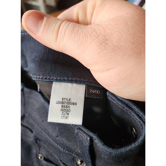 NWT Veronica Beard Debbie Ankle Skinny high rise in Indigo sz 24/00 - Picture 3 of 4